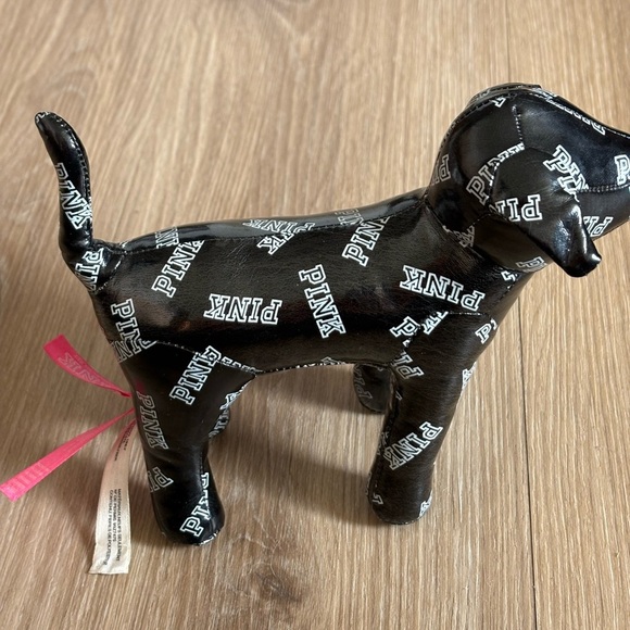 Victoria’s Secret PINK Black Logo Dog Plush Collectible - Picture 2 of 3